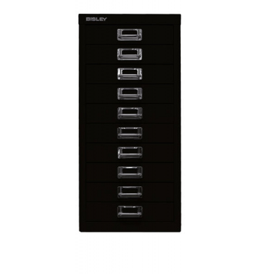Schubladenschrank MultiDrawer™ 29er Serie L2910633, Stahl, 10 Schubladen (Vollauszug), A4, 27,9 x 59 x 38 cm, schwarz