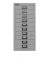 Schubladenschrank MultiDrawer™ 29er Serie L2910645, Stahl, 10 Schubladen (Vollauszug), A4, 27,9 x 59 x 38 cm, lichtgrau