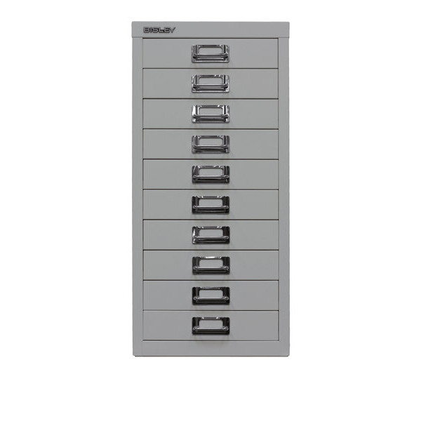 5020073765670 - Schubladenschrank MultiDrawer? 29er Serie L2910645 Stahl 10 Schubladen (Vollauszug) A4 279 x 59 x 38 cm lichtgrau 50200737