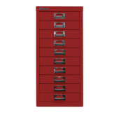 Schubladenschrank MultiDrawer™ 29er Serie L2910670, Stahl, 10 Schubladen (Vollauszug), A4, 27,9 x 59 x 38 cm, rot
