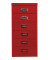 Schubladenschrank MultiDrawer™ 29er Serie L296670, Stahl, 6 Schubladen (Vollauszug), A4, 38 x 59 x 27,8 cm, rot