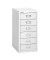 Schubladenschrank MultiDrawer™ 29er Serie L296696, Stahl, 6 Schubladen (Vollauszug), A4, 38 x 59 x 27,8 cm, weiß