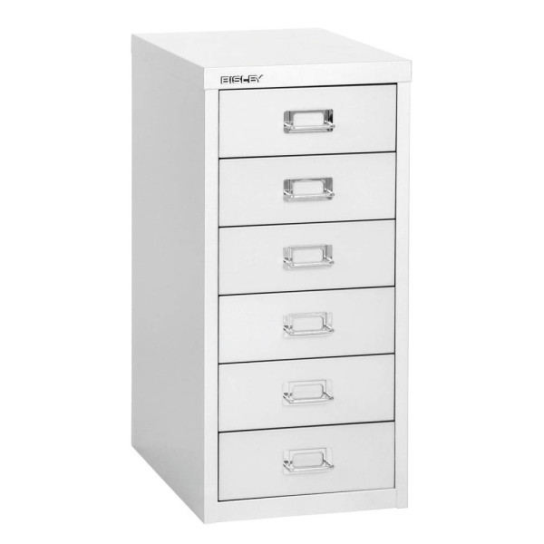 5020073705836 - Schubladenschrank MultiDrawer? 29er Serie L296696 Stahl 6 Schubladen (Vollauszug) A4 278 x 59 x 38 cm weiß 5020073705836 B