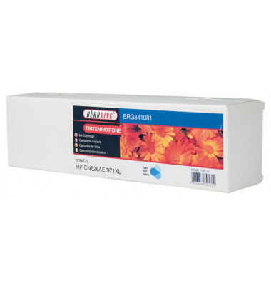 Tintenpatrone 971XL cyan für HP Officejet HP Officejet Pro X451dw,