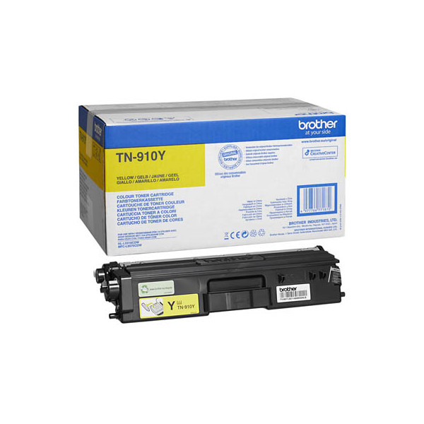 4977766771870 - TN910Y - Ultra Jumbo - Gelb - Original - Tonerpatrone - für HL-L9310CDW HL-L9310CDWT HL-L9310CDWTT MFC-L9570CDW MFC-L9570CDWT (TN910Y)