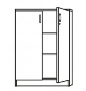 Aktenschrank MULTI M 272032, Holz abschließbar, 3 OH, 120 x 114,5 x 42 cm, buche