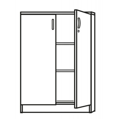 Aktenschrank MULTI M 272032, Holz abschließbar, 3 OH, 120 x 114,5 x 42 cm, buche