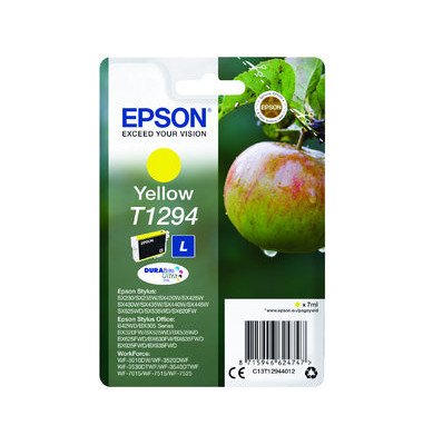 Druckerpatrone T1294L C13T12944012 (T1294), gelb, ca. 620 Seiten