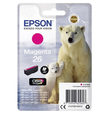Druckerpatrone 26 Claria Premium magenta f. XP-600/XP-700-800