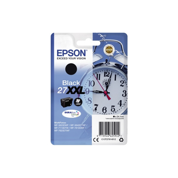Epson Druckerpatrone 27XXL (C13T27914012) schwarz - Bürobedarf 