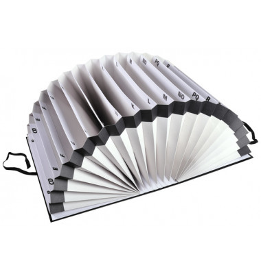 F&auml;chermappe Klassik - & Archiv -Kollektion 61550B, schwarz, A4, 26 F&auml;cher