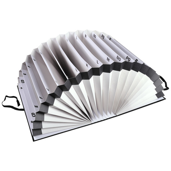 3130630615507 - Fächermappe 61550B A4 mit 26 Fächer A-Z Karton schwarz 3130630615507 Exacompta