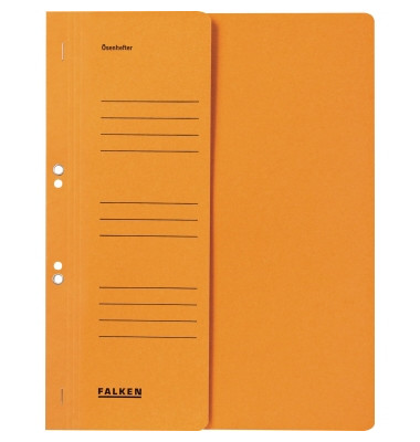 Ösenhefter 80003874, A4 orange halber Vorderdeckel, Recycling-Manilakarton 250g