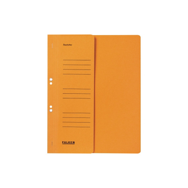 4014481502416 - Ösenhefter 80003874 A4 orange halber Vorderdeckel Recycling-Manilakarton 250g 4014481502416 Falken