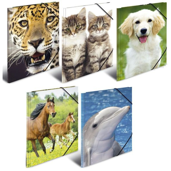 4008705071482 - Eckspannmappe Sortiment Motiv-Sammelmappe A3 PP 7148 A3 Motiv sortiert Polypropylen (PP) mit 3 Einschlagklappen 4008705071482  10 Stück