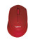 PC-Maus M330 Silent Plus 910-004911, 3 Tasten, kabellos, USB-Funk, Rechtshänder, optisch, rot
