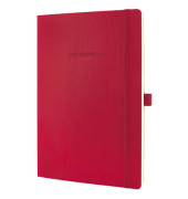 Notizbuch CO315, Conceptum, rot, A4, liniert, 80g, 97 Blatt / 194 Seiten