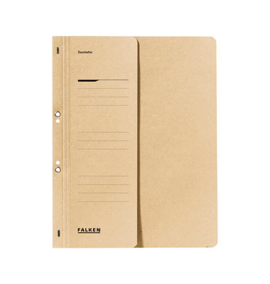 &Ouml;senhefter Manila - RC - Serie 80000540, A4 chamois halber Vorderdeckel, Recyclingkarton 250g