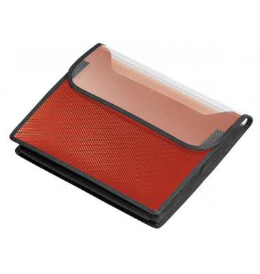VELOBAG A4 quer rot, 55 mm Füllhöhe, Klettverschluss, für Schnellhefter