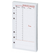 Kalendereinlage 02-0094, Kompakt Vertikal, 1 Woche / 2 Seiten, 95x167mm (A6), 2025