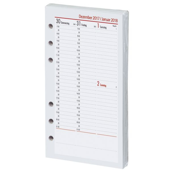 4000867316807 - Kalendereinlage 02-0094 Kompakt Vertikal 1 Woche   2 Seiten 95x167mm (A6) 2025 4000867316807 BSB