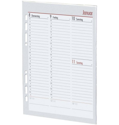 Kalendereinlage 02-0096, Manager Vertikal, 1 Woche / 2 Seiten, 145x209mm (A5), 2025