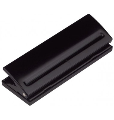 Zeitplaner-Locher Pocket / Kompakt / Manager 02-0495, schwarz, bis 0,4mm 6 Blatt
