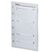 Kalendereinlage 02-0072, Pocket, 1 Woche /  2 Seiten, 80x128mm (A7), 2026