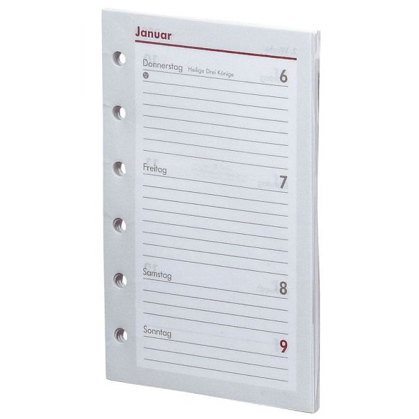 BSB Kalendereinlage 02-0072, Pocket, 1 Woche / 2 Seiten, 8x12,8cm (BxH) (A7), 2027 4000867011238 BSB