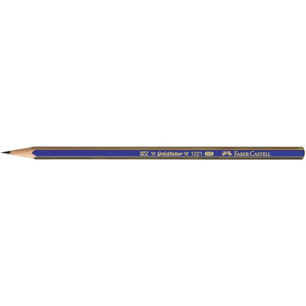 4005401125006 - Bleistift GOLDFABER 1221 112500 Härte HB blau gold 4005401125006 Faber-Castell