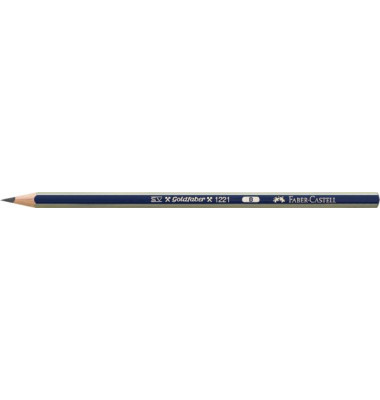 Bleistift GOLDFABER 1221, 112501, blau/gold, k.A., B