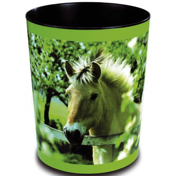 4006677266578 -  26657 H30cm Kunstst Papierkorb 13L Pferd am Zaun 4006677266578 LÄUFER 26657