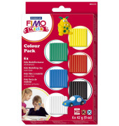 Fimo Kids 8032-01 Basic Modelliermasse-Set 6x 42g Colour