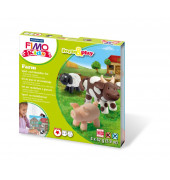 Fimo Kids 8034-01LY Form&Play Modelliermasse-Set 4x 42g Farm