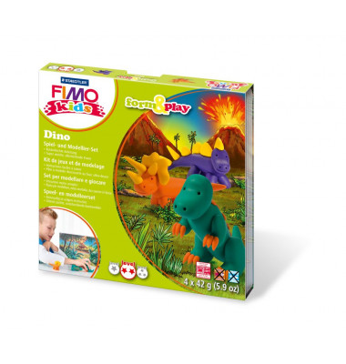 8034-07LY Form&Play Modellierset Fimo Kids Dino