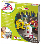 8034-11LY Form&Play Modellierset Fimo Kids Monster