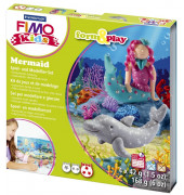 Fimo Kids 8034-12LY Form&Play Modelliermasse-Set 4x 42g Mermaid