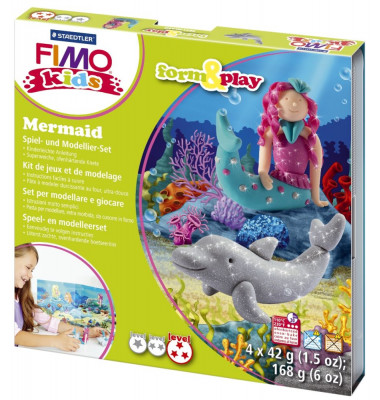 8034-12LY Form&Play Modellierset Fimo Kids Mermaid