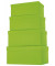 Geschenkkarton One Colour hoch 4-teilig mit Rillenprägung hellgrün