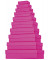 Geschenkkarton One Colour flach 10-teilig mit Rillenprägung pink