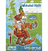Vokabelheft 2181-6 Brot & Schwein / liniert / 2 Spalten, A4, 80g, blau/gr&uuml;n, 34 Blatt / 68 Seiten