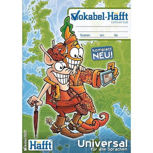 Häfft Vokabelheft 2181-6 Brot & Schwein / liniert / 2 Spalten, A4, 80g, blau/grün, 34 Blatt / 68 Seiten 9783866792500 Häfft