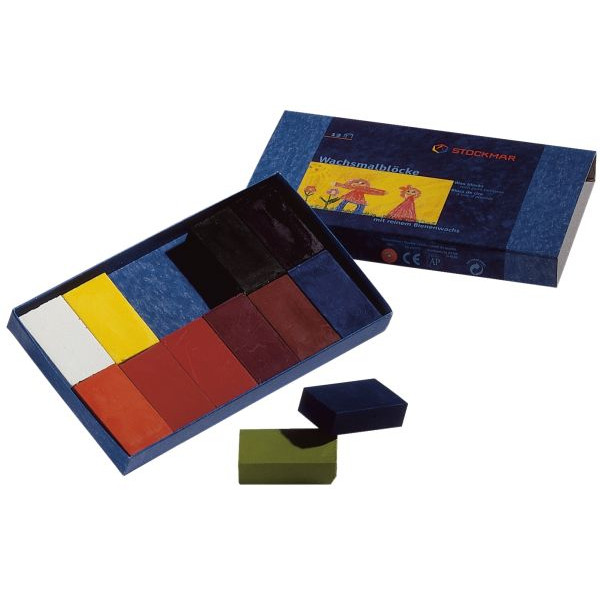 STOCKMAR Wachsmalblöcke Stockmar Wachsmalblöcke - Serie, 34200, farbig sortiert, Blöcke, 41x23x12mm 4019365342003 STOCKMAR 12 Stück