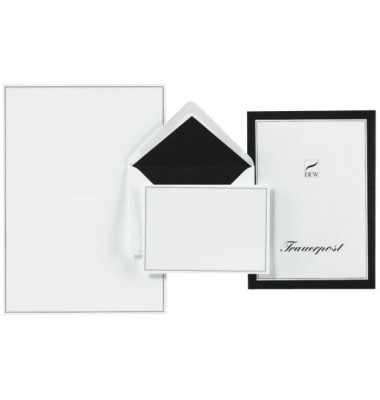 400506 5/5 Briefpapiermappe Trauerpost 400506 5/5 Briefpapiermappe Trauerpost
