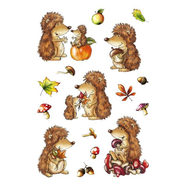 10 Stück Herma 3367 Decorsticker Schmucketikett Igel 4008705033671 Herma 15 Stück