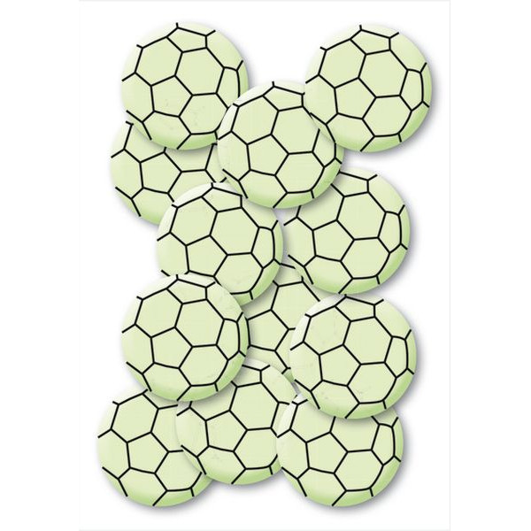 10 Stück Herma 15025 Leuchtsticker Schmucketikett Fußball Mini 4008705150255 Herma 12 Stück