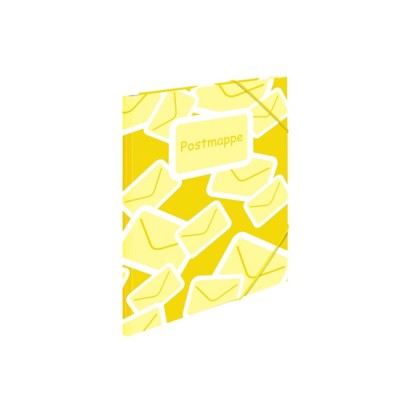 4008705071291 - Postmappe Postmappe 7129 A4 gelb Polypropylen (PP) mit 3 Einschlagklappen 4008705071291 Herma