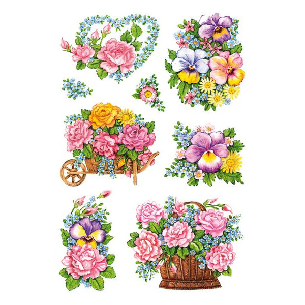 10 Stück Herma 3354 Decorsticker Schmucketikett Blumen-Gestecke 4008705033541 Herma 18 Stück
