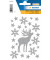 3727 Glitter Weihn.Schmucketikett Hirsch