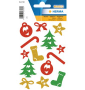 3728 Glitter Weihn.Schmucketikett W.Deko